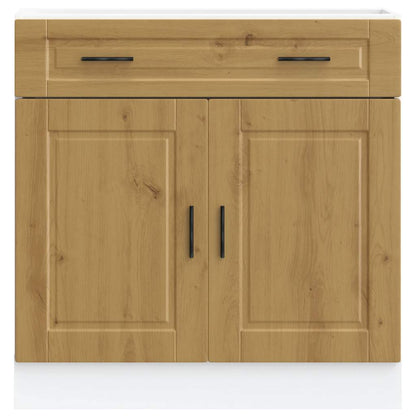 vidaXL Kitchen Base Cabinet "Porto" Artisan Oak Engineered Wood
