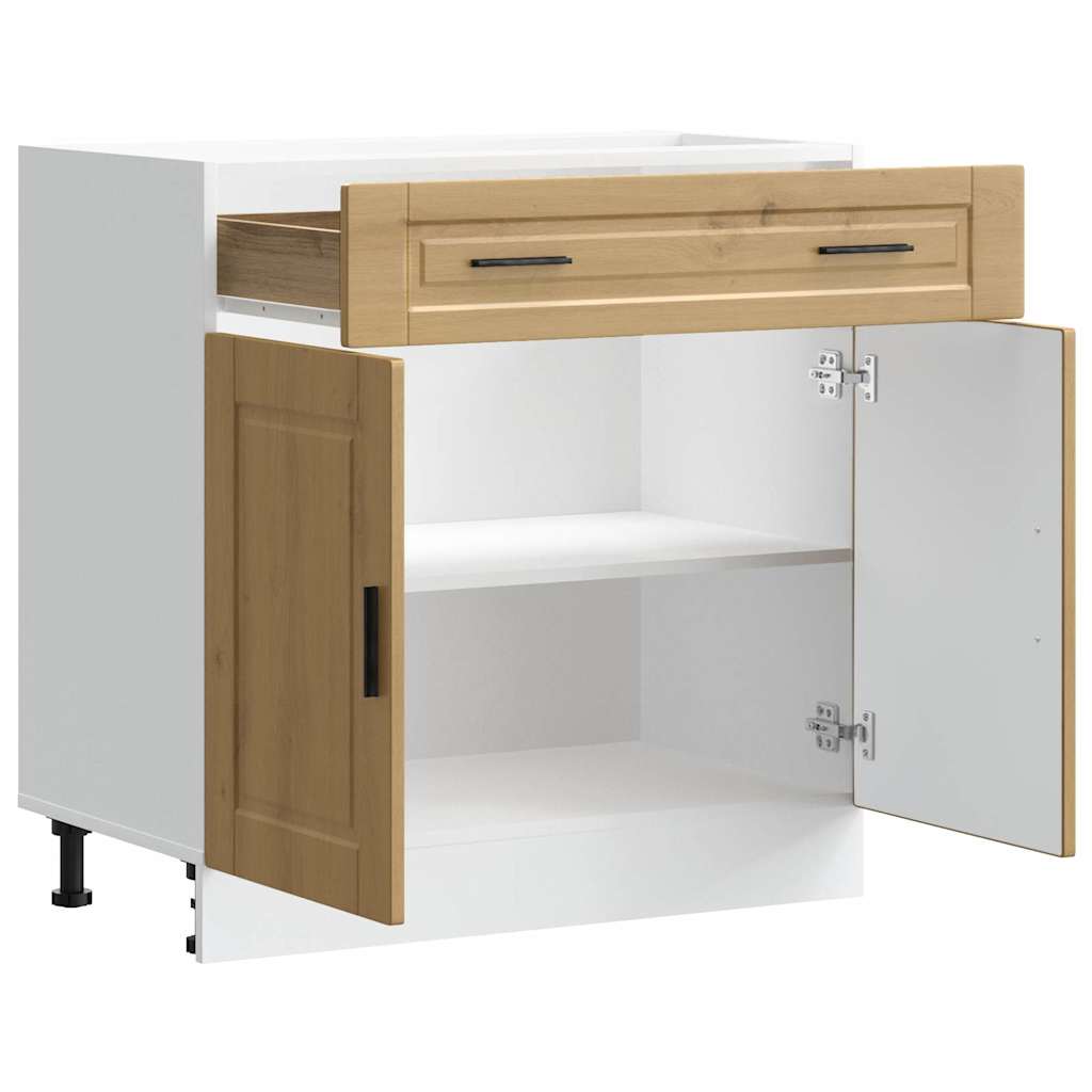 vidaXL Kitchen Base Cabinet "Porto" Artisan Oak Engineered Wood