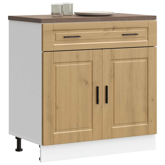 vidaXL Kitchen Base Cabinet "Porto" Artisan Oak Engineered Wood