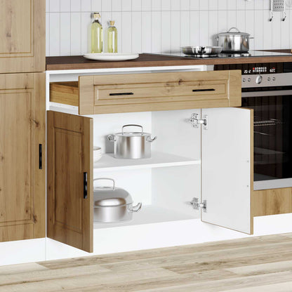 vidaXL Kitchen Base Cabinet "Porto" Artisan Oak Engineered Wood