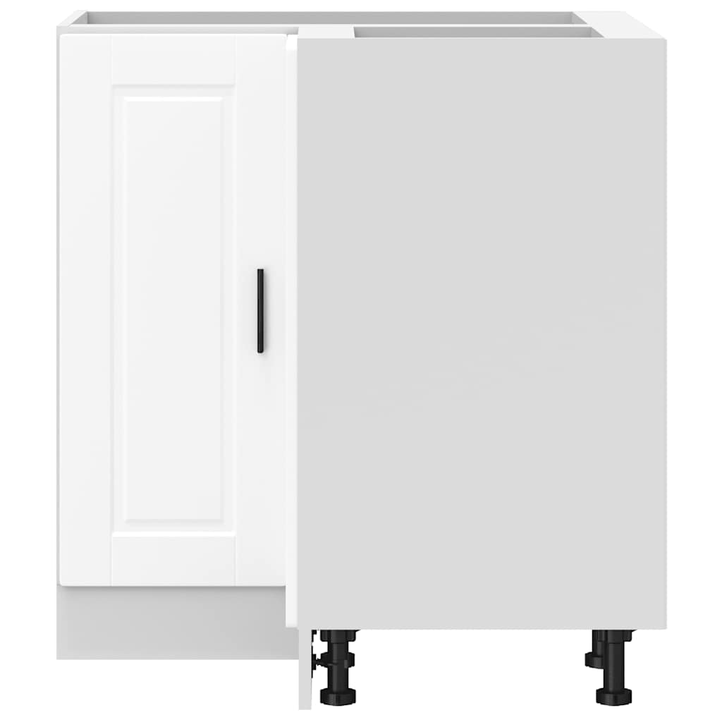vidaXL Kitchen Corner Base Cabinet Porto White Engineered Wood