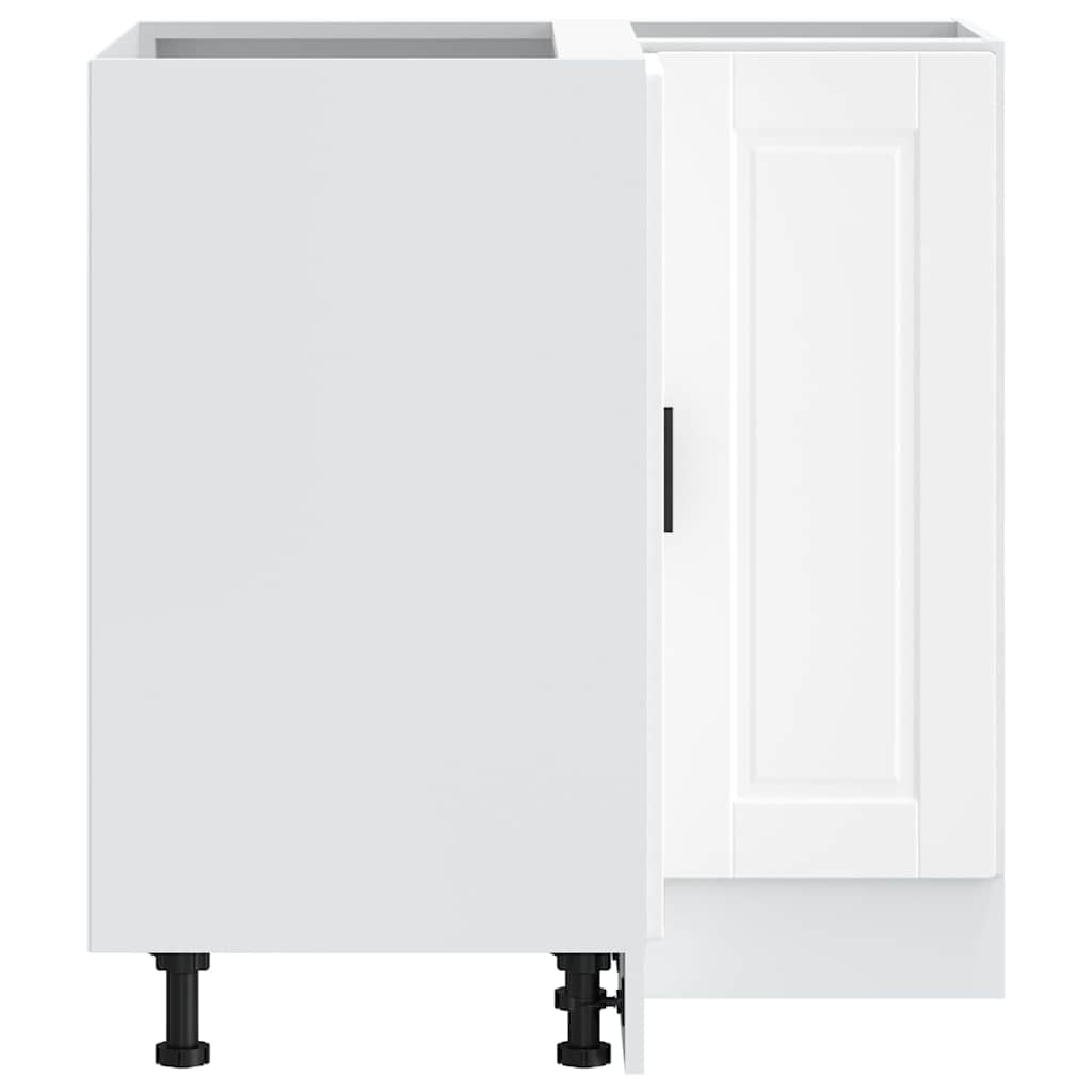 vidaXL Kitchen Corner Base Cabinet Porto White Engineered Wood