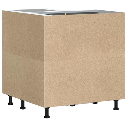 vidaXL Kitchen Corner Base Cabinet "Porto" Black Engineered Wood