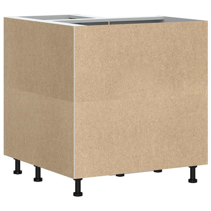 vidaXL Kitchen Corner Base Cabinet Porto High Gloss White Engineered Wood