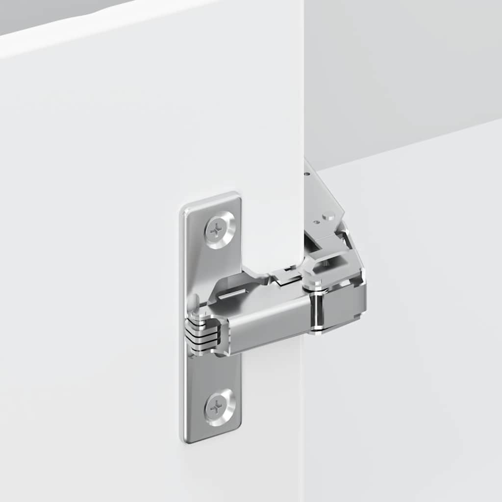 vidaXL Kitchen Corner Base Cabinet Porto High Gloss White Engineered Wood