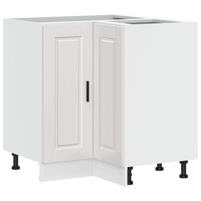 vidaXL Kitchen Corner Base Cabinet "Porto" High Gloss White