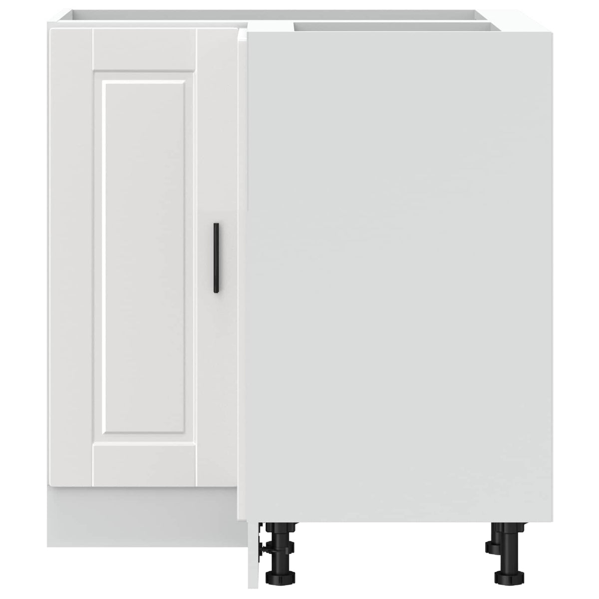 vidaXL Kitchen Corner Base Cabinet "Porto" High Gloss White