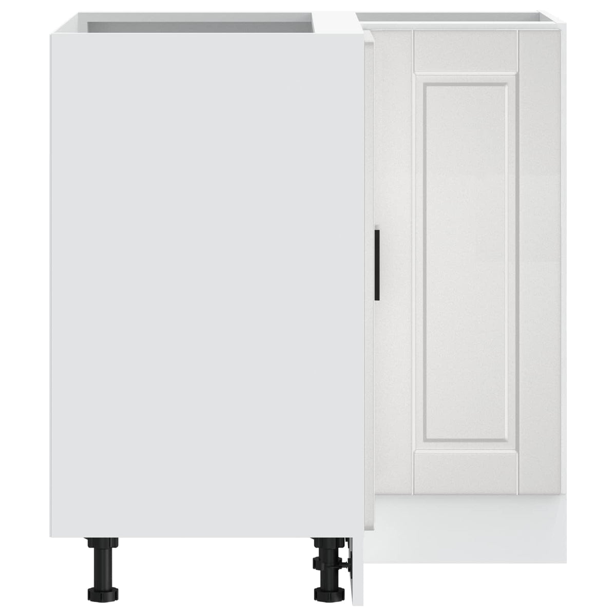 vidaXL Kitchen Corner Base Cabinet "Porto" High Gloss White
