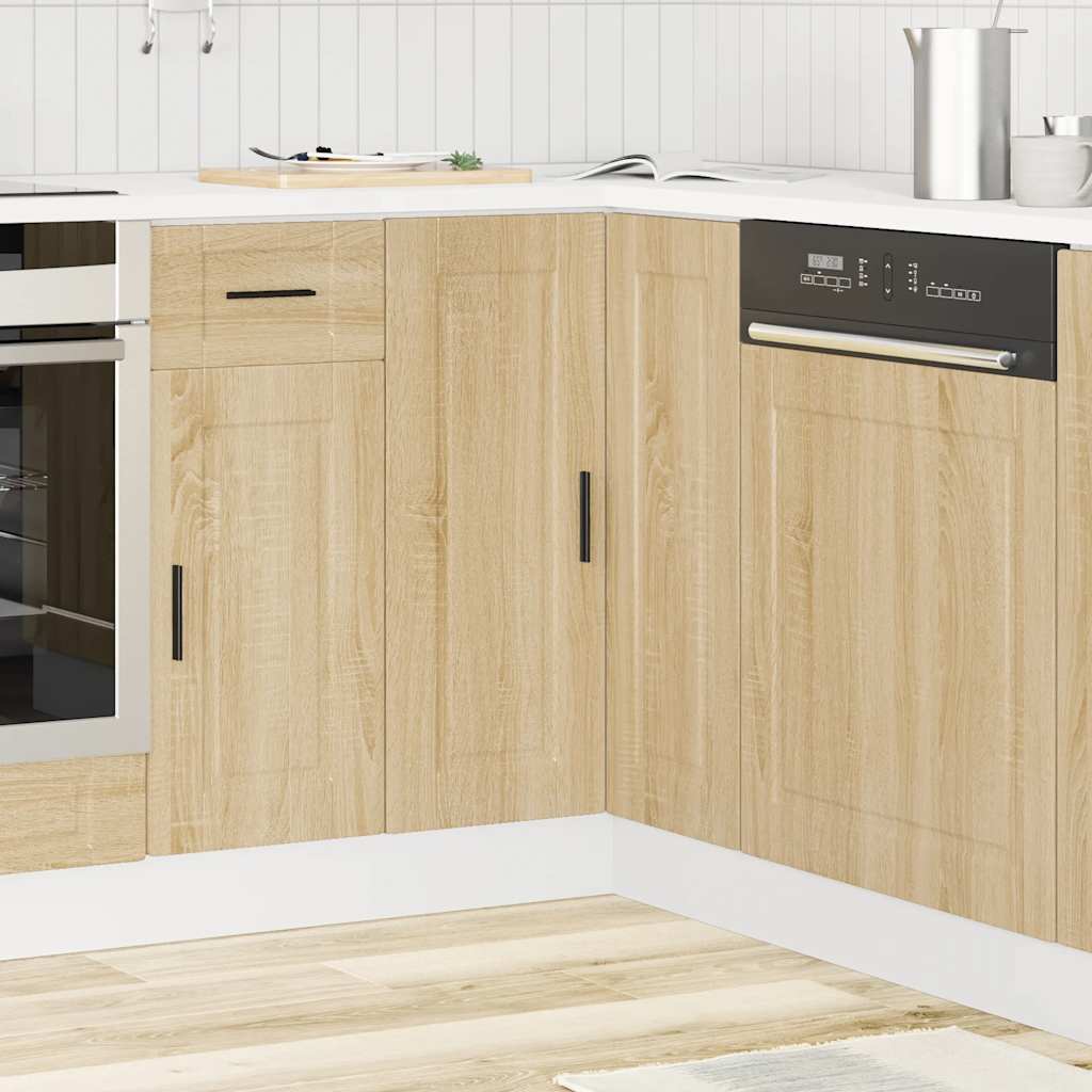 vidaXL Kitchen Corner Base Cabinet Porto Sonoma Oak Engineered Wood