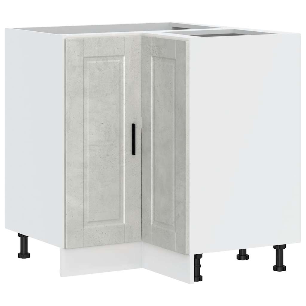 vidaXL Kitchen Corner Base Cabinet Porto Concrete Grey Engineered Wood