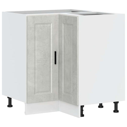 vidaXL Kitchen Corner Base Cabinet Porto Concrete Grey Engineered Wood
