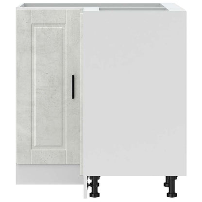 vidaXL Kitchen Corner Base Cabinet Porto Concrete Grey Engineered Wood