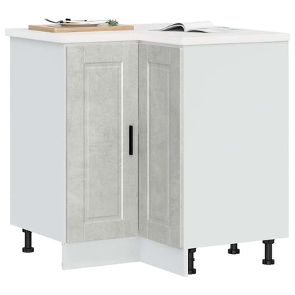 vidaXL Kitchen Corner Base Cabinet Porto Concrete Grey Engineered Wood