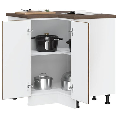vidaXL Kitchen Corner Base Cabinet Porto Smoked Oak Engineered Wood