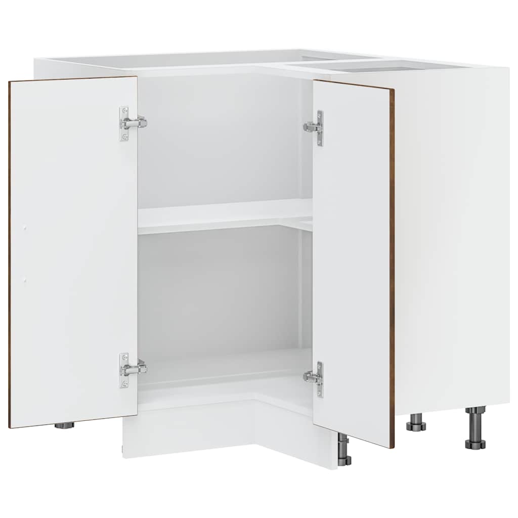 vidaXL Kitchen Corner Base Cabinet Porto Smoked Oak Engineered Wood