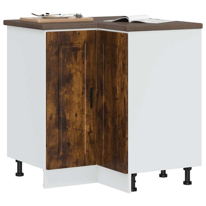 vidaXL Kitchen Corner Base Cabinet Porto Smoked Oak Engineered Wood