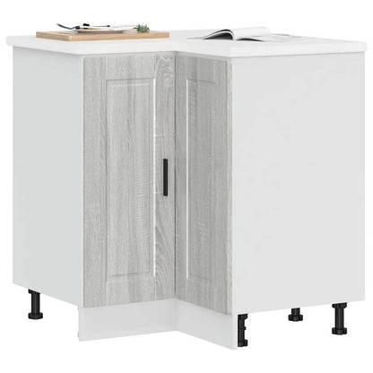 vidaXL Kitchen Corner Base Cabinet "Porto" Grey Sonoma Engineered Wood