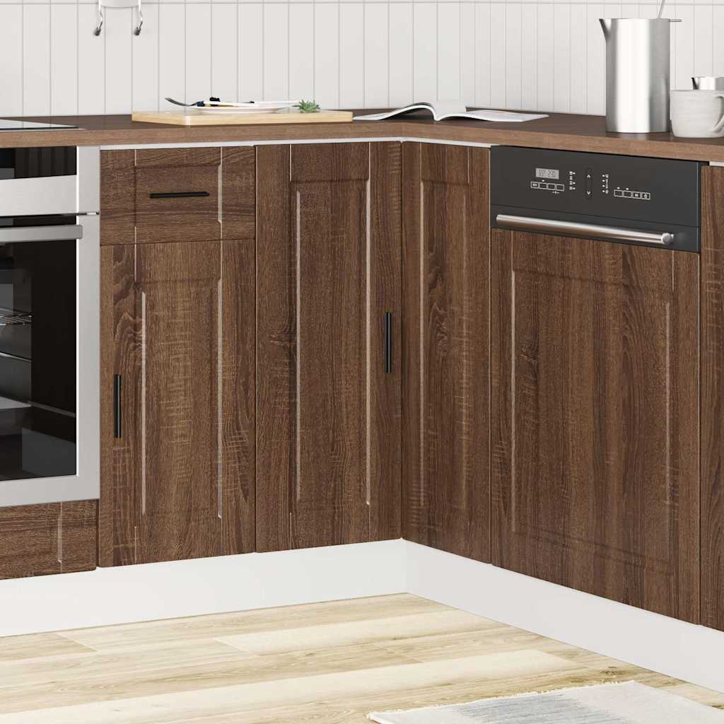 vidaXL Kitchen Corner Base Cabinet Porto Brown Oak Engineered Wood