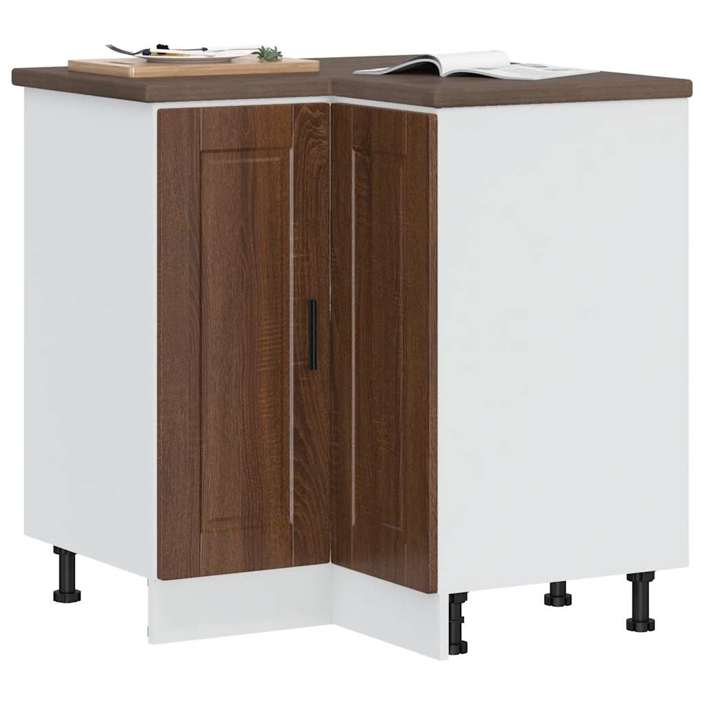 vidaXL Kitchen Corner Base Cabinet Porto Brown Oak Engineered Wood