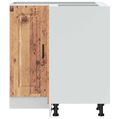 vidaXL Kitchen Corner Base Cabinet Porto Old Wood Engineered Wood