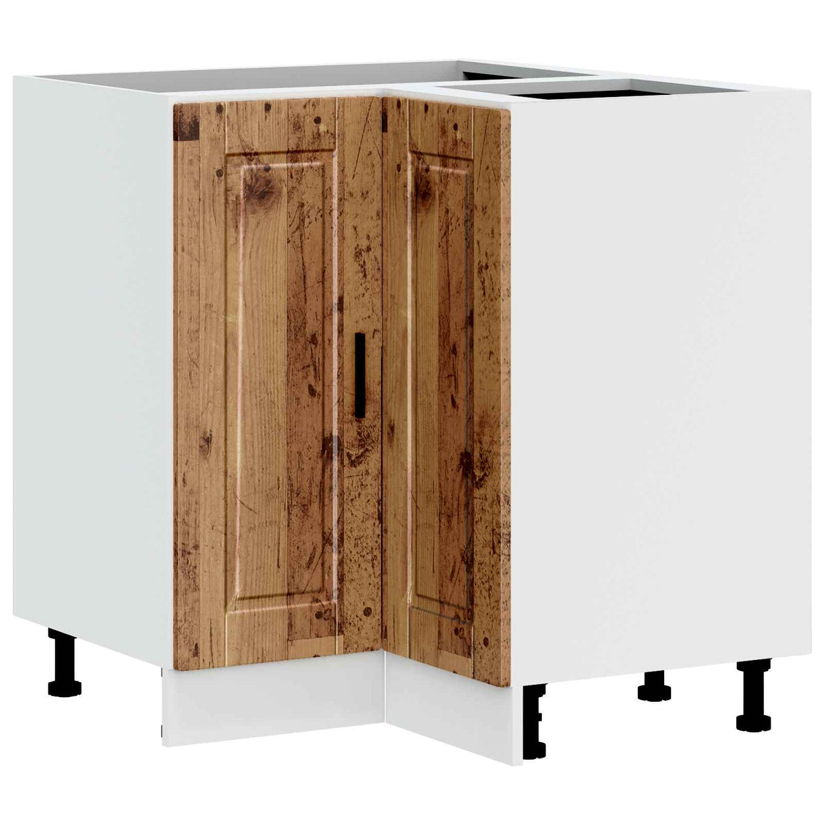 vidaXL Kitchen Corner Base Cabinet "Porto" Old Wood Engineered Wood