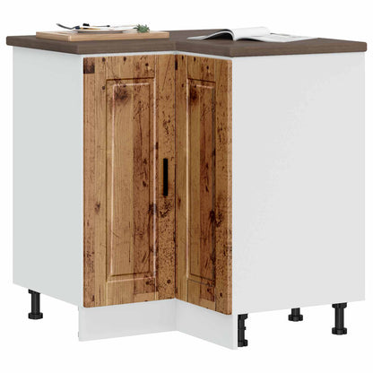 vidaXL Kitchen Corner Base Cabinet "Porto" Old Wood Engineered Wood