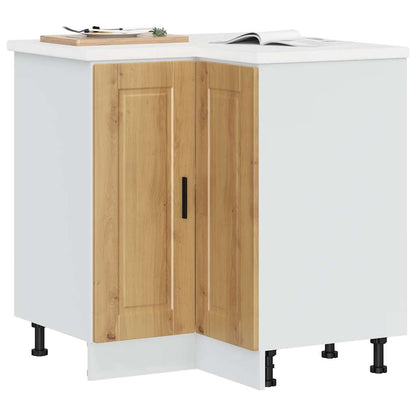 vidaXL Kitchen Corner Base Cabinet "Porto" Artisan Oak Engineered Wood