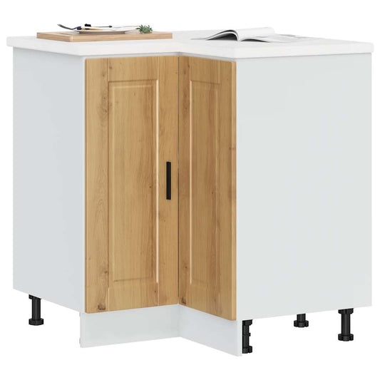 vidaXL Kitchen Corner Base Cabinet Porto Artisan Oak Engineered Wood