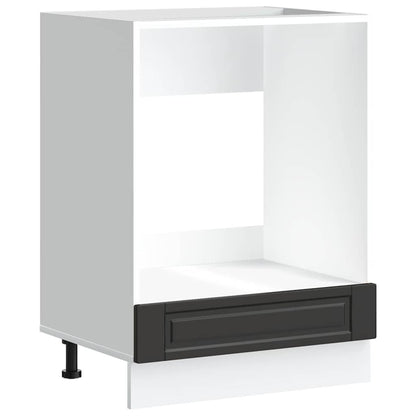 vidaXL Oven Cabinet "Porto" Black Engineered Wood