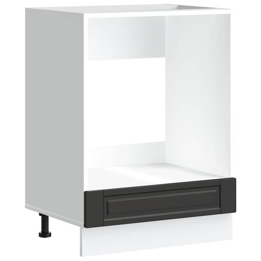 vidaXL Oven Cabinet Porto Black Engineered Wood
