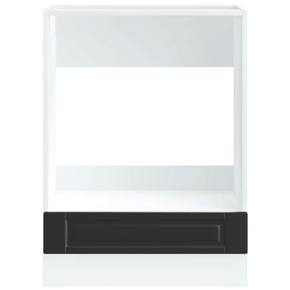 vidaXL Oven Cabinet "Porto" Black Engineered Wood