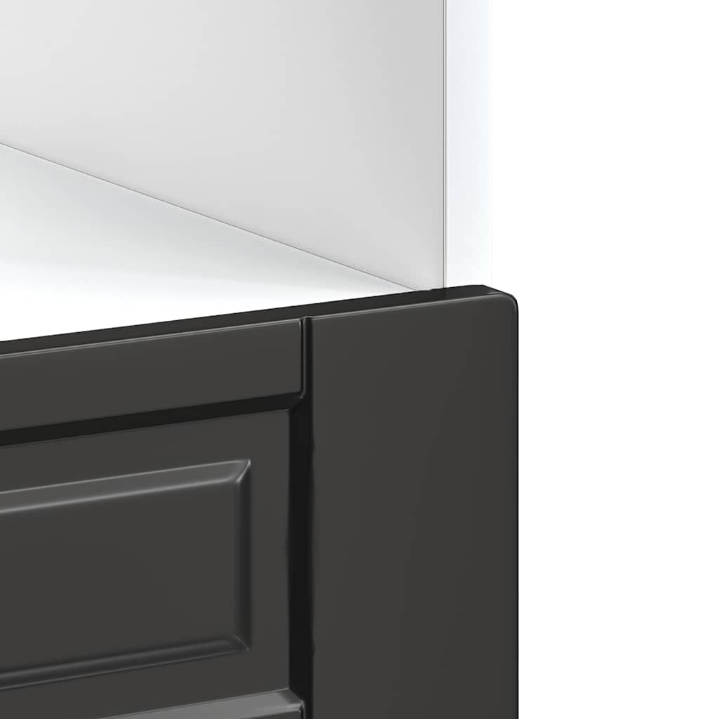 vidaXL Oven Cabinet "Porto" Black Engineered Wood