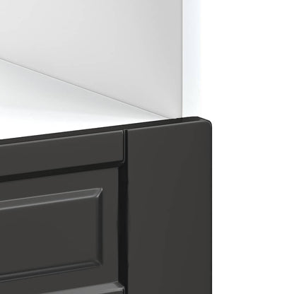 vidaXL Oven Cabinet "Porto" Black Engineered Wood