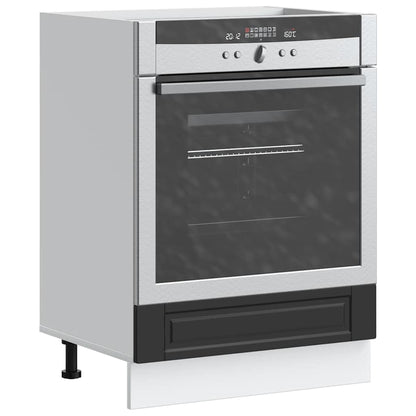 vidaXL Oven Cabinet "Porto" Black Engineered Wood