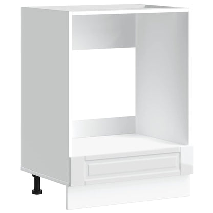 vidaXL Oven Cabinet Porto High Gloss White Engineered Wood