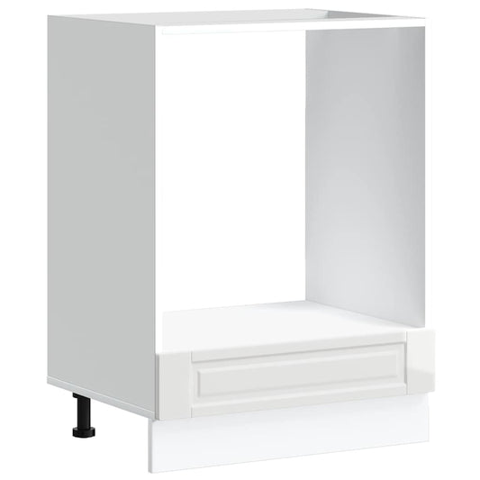 vidaXL Oven Cabinet "Porto" High Gloss White Engineered Wood