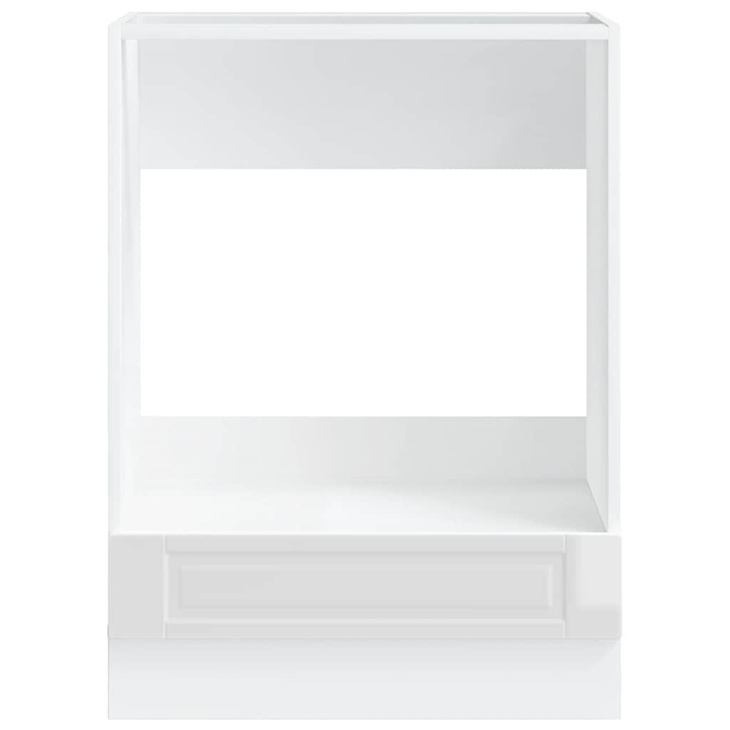 vidaXL Oven Cabinet Porto High Gloss White Engineered Wood