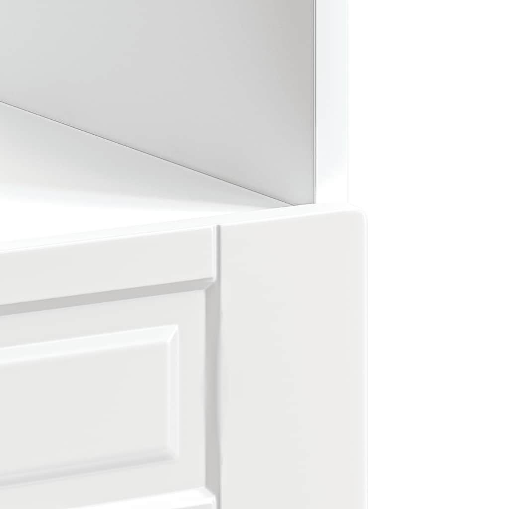 vidaXL Oven Cabinet "Porto" High Gloss White Engineered Wood