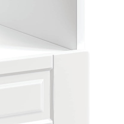 vidaXL Oven Cabinet "Porto" High Gloss White Engineered Wood