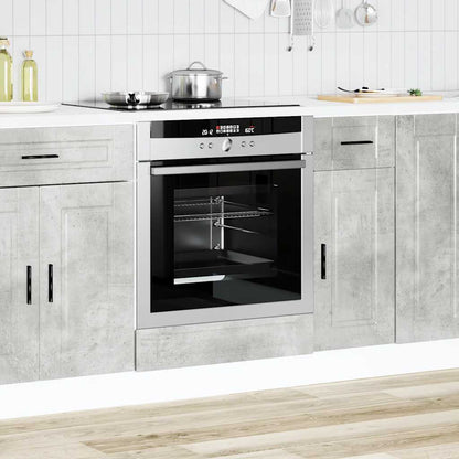 vidaXL Oven Cabinet "Porto" Concrete Grey Engineered Wood