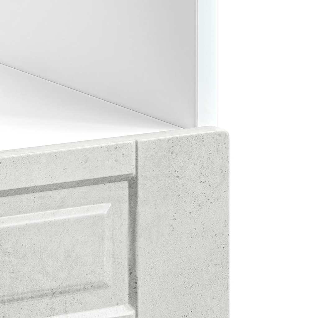 vidaXL Oven Cabinet "Porto" Concrete Grey Engineered Wood