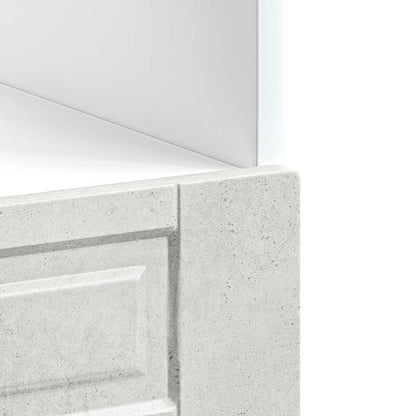vidaXL Oven Cabinet "Porto" Concrete Grey Engineered Wood
