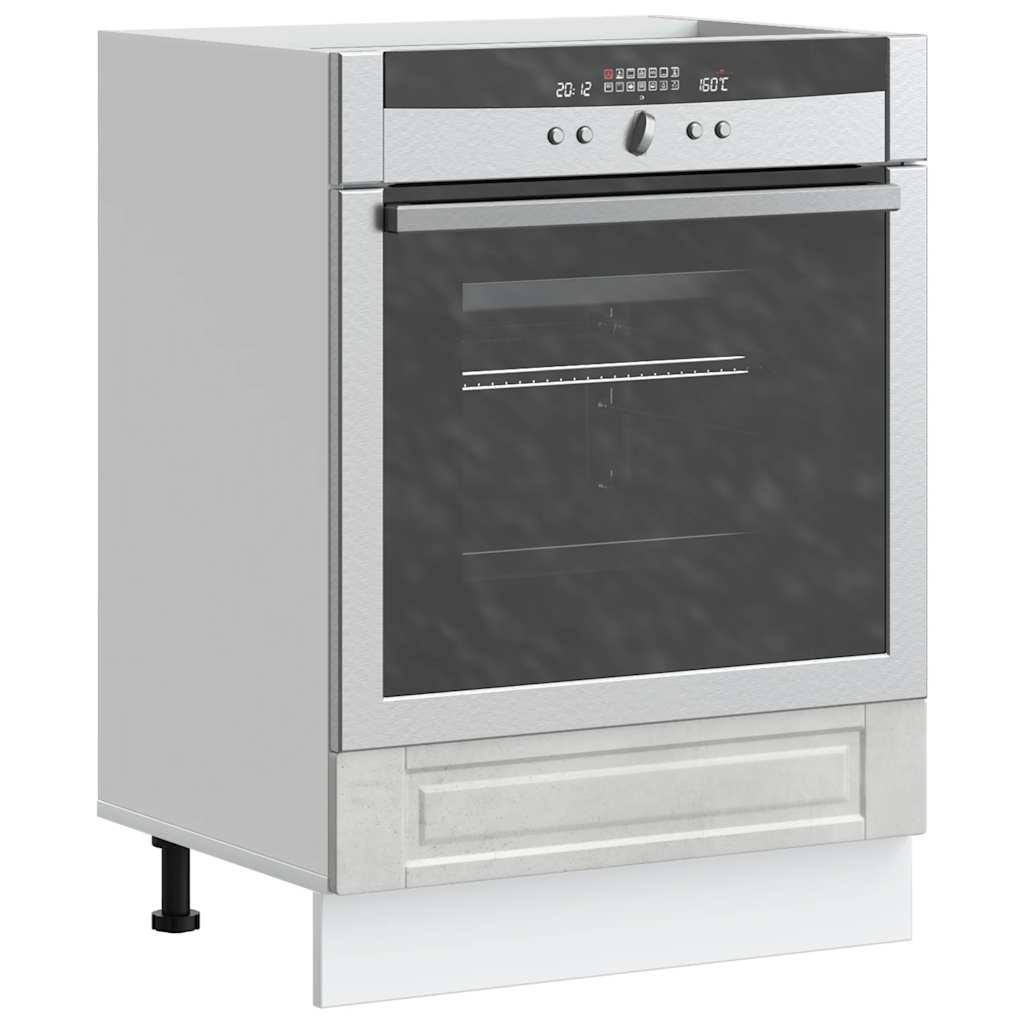 vidaXL Oven Cabinet "Porto" Concrete Grey Engineered Wood