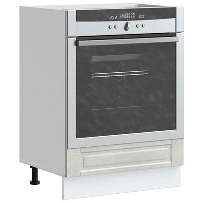 vidaXL Oven Cabinet "Porto" Concrete Grey Engineered Wood