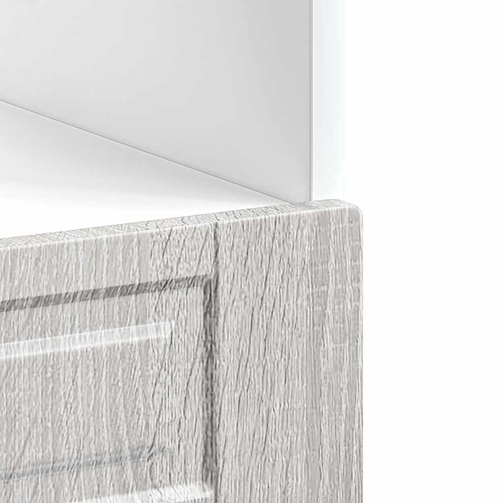 vidaXL Oven Cabinet "Porto" Grey Sonoma Engineered Wood