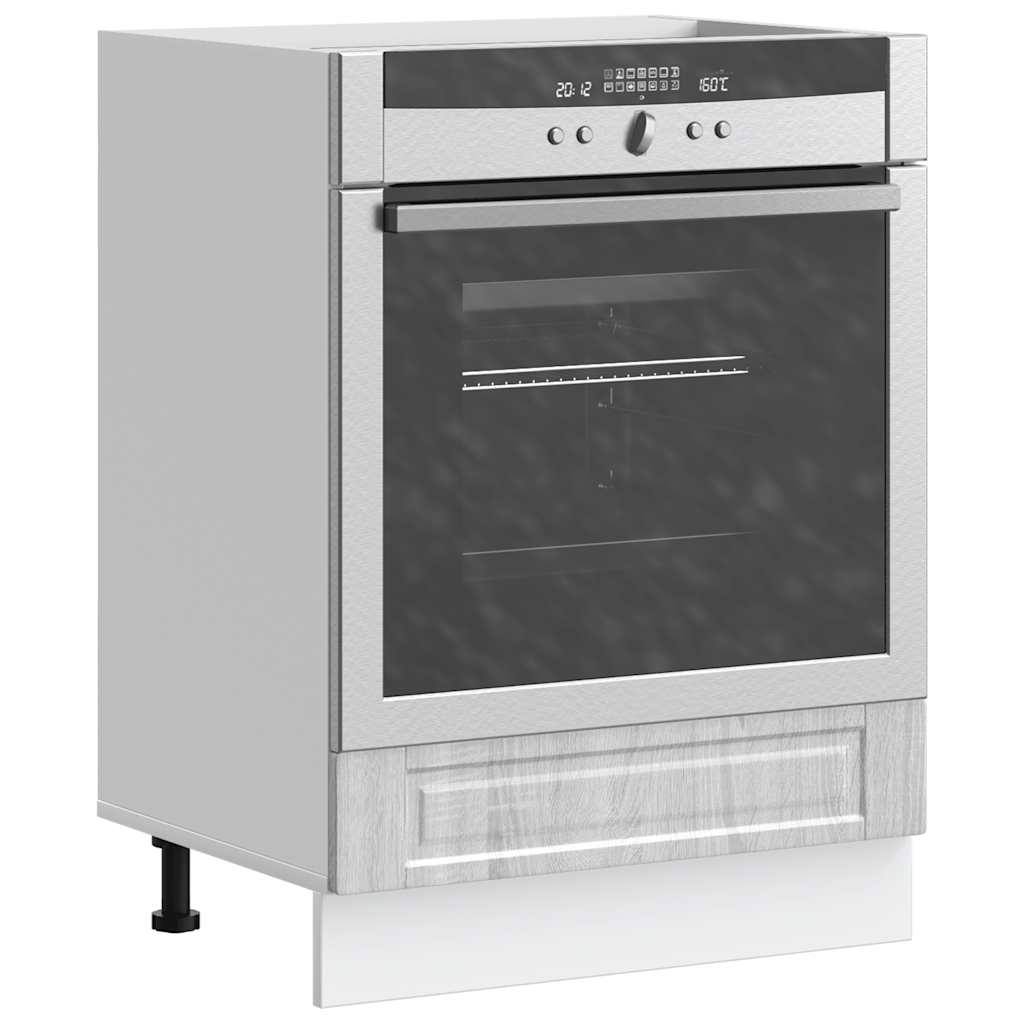 vidaXL Oven Cabinet "Porto" Grey Sonoma Engineered Wood