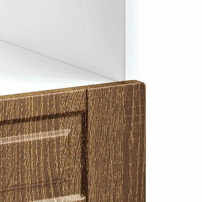 vidaXL Oven Cabinet "Porto" Brown Oak Engineered Wood