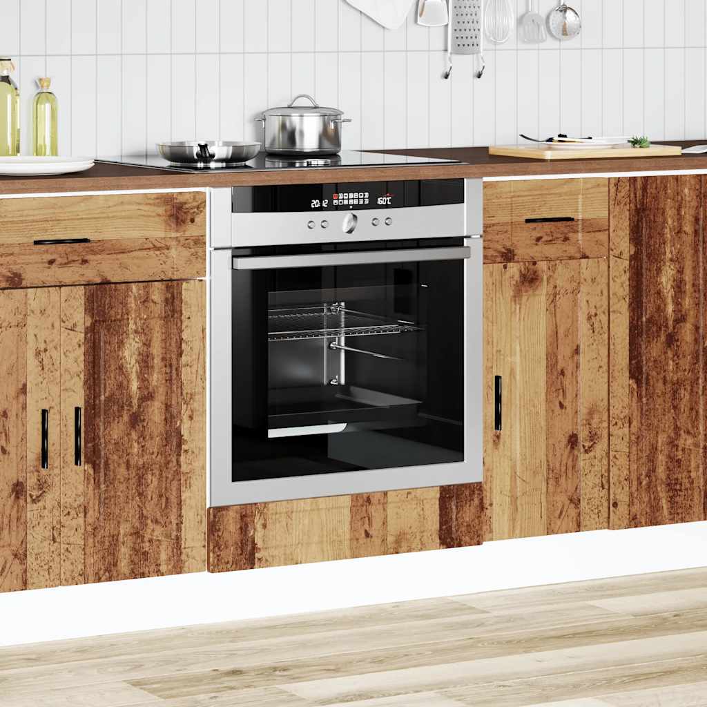 vidaXL Oven Cabinet "Porto" Old Wood Engineered Wood