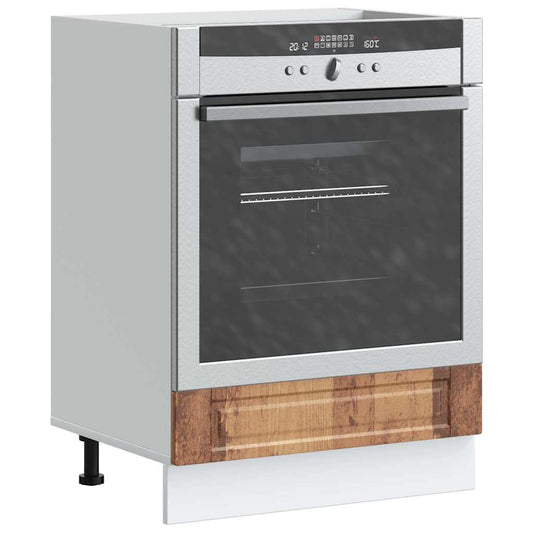 vidaXL Oven Cabinet "Porto" Old Wood Engineered Wood