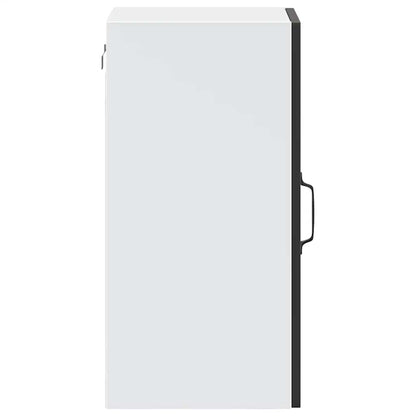 vidaXL Kitchen Wall Cabinet with Glass Door "Porto" Black